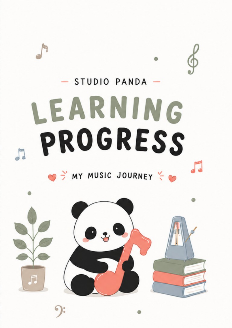 Sampul asli buku Learning Progress: My Music Journey